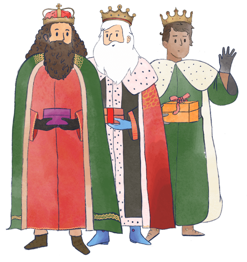 The three Reyes Magos